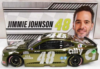 JIMMIE JOHNSON 2020 ALLY PATRIOTIC  COLOR CHROME 1/24 ACTION  - Image 1 of 2