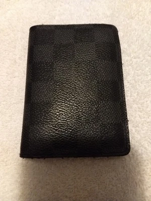 Louis Vuitton Slender Damier Black & Grey Graphite Canvas Wallet, 4 1/4" x 3" - Image 1 of 4