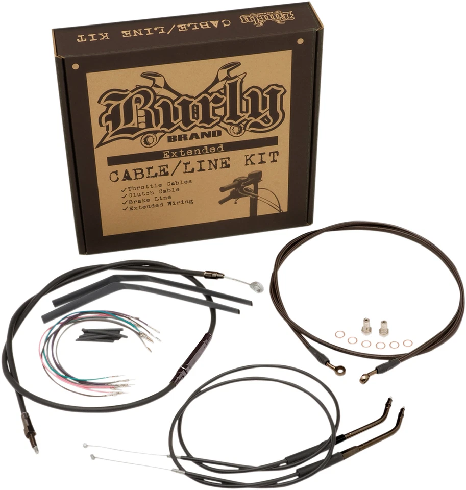 BURLY BRAND - B30-1139 - Kit de cables de barra de cárcel para Harley-Davidson 1200 Low EFI XLL Foto 1 de 2