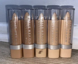 Maybelline New York Cover Stick Concealer Deep Beige Ivory Light Beige Lot Of 5 - Picture 1 of 3
