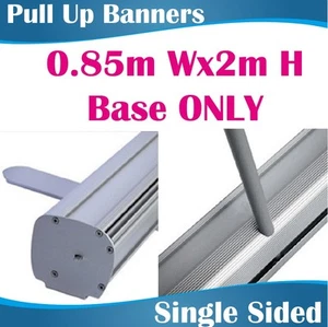 0.85x2m Silver Pull Up Banners Retractable banner Roll Up banner Banner Stands - Picture 1 of 3