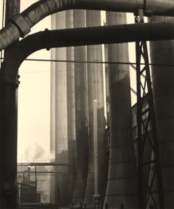 Armco Steel Edward Weston 1922 industria fabbrica fotografia poster seppia - Foto 1 di 2