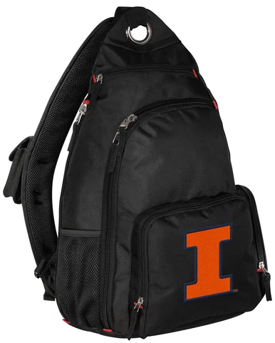 University of Illinois Crossbody Backpack SUPER STRONG BALLISTIC NYLON Sin Cover