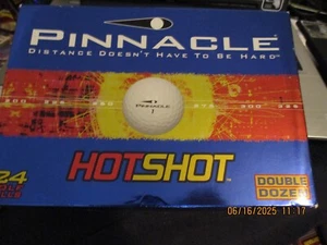 PINNACLE HOT SHOT  GOLF BALLS DOUBLE DOZEN. SEALED - Picture 1 of 4