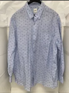 Camisa ROWM Para Hombre XXL Azul Manga Larga Cuello Informal Abotonada - Imagen 1 de 7