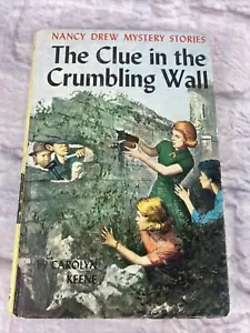 1945 antikes Mysterienbuch von Nancy Drew "Der Hinweis in die bröckelnde Wand" - Bild 1 von 15