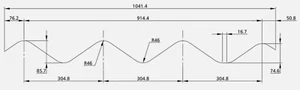 DOPPELSECHS DACHBLECH TRAUFFÜLLER - Bild 1 von 1