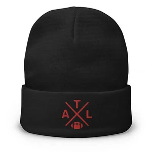 Atlanta Football Retro ATL Cross Winter Beanie Cap Hat - Bild 1 von 6