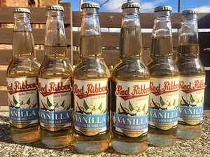 Red Ribbon Vanilla Cream Soda 6 BOTTLES - Natrona Bottling Co. - Pittsburgh PA - Picture 1 of 1