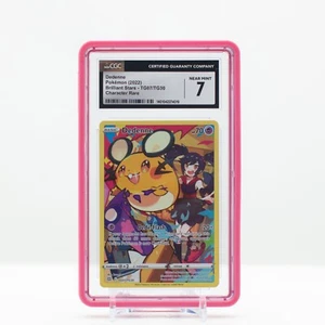 Pokemon Dedenne Character rare #TG07 Brilliant Stars 2022 - CGC 7 - Picture 1 of 4