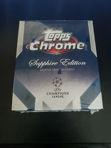 2019-20 UEFA Champions League Topps Chrome Sapphire Edition Sealed box 32 cards - Picture 1 of 1