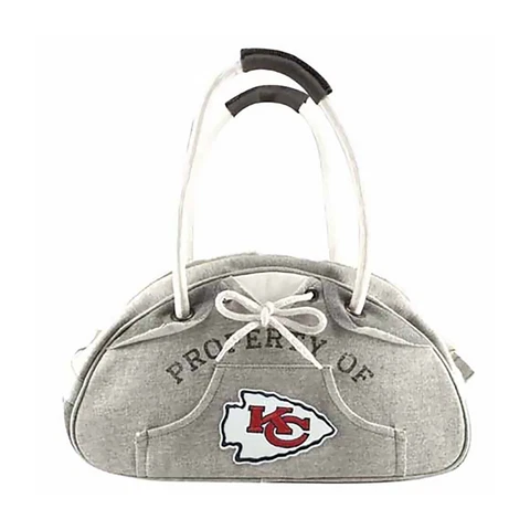NEW Kansas City Chiefs KC Football NFL Hoodie Tote Bag Logo Purse Gray Large Cover