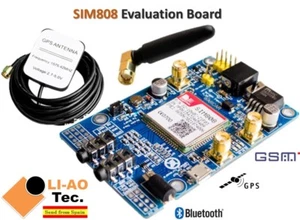 SIM808 Module GSM GPRS GPS Development Board IPX SMA with GPS GSM Antenna - Foto 1 di 7