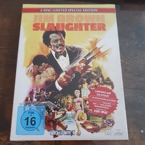 Slaughter BLU-RAY + DVD MEDIABOOK Limitiert 333 Jim Brown Blaxploitation NEU !! - Bild 1 von 2