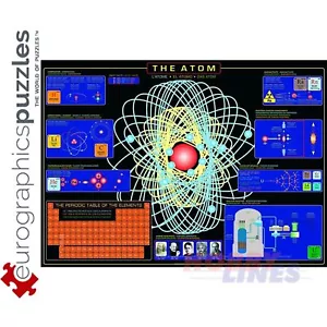 Eurographics THE ATOM Science Physics 1000pc Jigsaw Puzzle 6000-1002 - Picture 1 of 3
