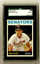 Ron Kline 1964 Topps #358 SGC 8 NM/MT Graded Baseball Card Wash Senators POP:1