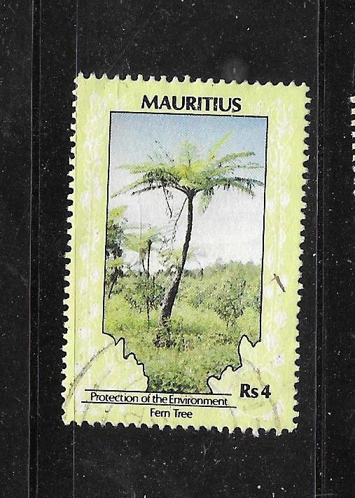 MAURICIO SC# 693 1989 4R ÁRBOL USADO POSTAL SELLO ANTIGUO DEFINITIVO GRANDE Foto 1 de 1