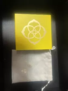 KENDRA SCOTT Yellow Magnetic Gift Box. 4.5” x 4.5” x 1.5”. Empty. (NICE) - Picture 1 of 3
