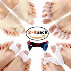 2/9PC Bunion Corrector Kit Hallux Valgus Toe Separator Straightener Pain Relief - Picture 1 of 16