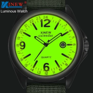 Herren Quarz Analog Armee Uhr schwarzes Zifferblatt Datum Luxus Sport Armbanduhr - Bild 1 von 22