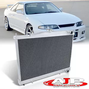 Dual Core Aluminum Radiator Assembly For 1994-1998 Nissan Skyline R33 GTR Manual - Picture 1 of 7