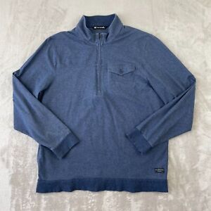 Travis Mathew 1/4 Zip Pullover Sweatshirt Men Large Blue The 805 Golf $130