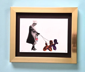 DEATH NYC Signed Original Hand Signed Print Framed LtdEd COA Queen Elizabeth - Picture 1 of 3