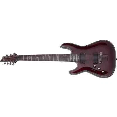 Schecter Hellraiser C-7 Black Cherry BCH LH NOVO + BOLSA GIG! Canhoto C 7 C7 - Imagem 1 de 4