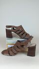 Bella Vita Colleen Gladiator Sandals Womens 11 W Brown Camel Suede Shoes NWB