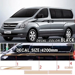 Decal Line Sticker Type-B Black For 07 11 i800 H1 iMax - Picture 1 of 1