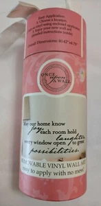 Once Upon a Wall Removable Vinyl Wall Art Design Decal Sticker "May Our Home..." - Picture 1 of 9