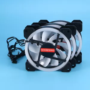 3 Fans Case Fan With Controller LED Silent Fan RGB Case Fan LED Case Fan - Picture 1 of 12