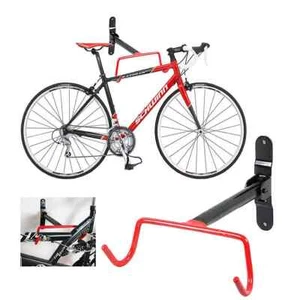 Bike Storage Wall Mounted Hook Bicycle Rack Hanger Holder Garage Steel Stand - Picture 1 of 6