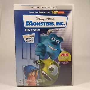 Monsters Inc Deluxe 2 Disc Set with Booklet DVD Disney Pixar Region 4 Like New - Picture 1 of 5
