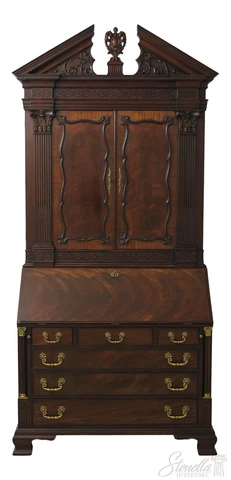 57240EC: HENKEL HARRIS Mahogany Document Secretary Desk Cover