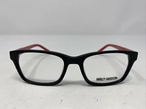 Harley Davidson HD0126T 002 48-17-130 Black Full Rim Eyeglasses Frame Y514 - Picture 1 of 8