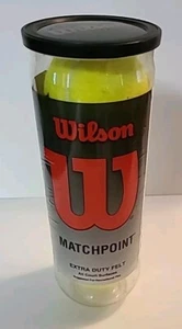 NUEVO - Pelotas de tenis Wilson Matchpoint EXTRA DUTY FIELTRO - Paquete de 3 selladas - Imagen 1 de 1