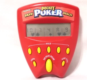 Radica Pocket Poker Handheld Game Draw and Deuces Wild - Bild 1 von 7