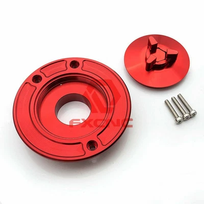 Cubierta de tapa del tanque de gasolina de combustible sin ojos para Kawasaki Ninja 500/500R/EX500/GPZ500SK Foto 1 de 4