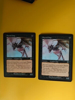 MTG Card. Putirid Imp x2   Torment. As Pictures - Image 1 of 4