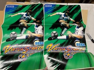 Nuevo de Lote Antiguo Sega VIRTUA STRIKER Juego de Arte Lateral Para Gabinete de TV de Proyección - Imagen 1 de 2