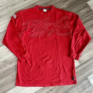 Camiseta Nike Air Para Hombre Grande Roja Manga Larga Vuelo Baloncesto Grande Explicación - Imagen 1 de 11