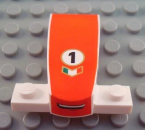 LEGO White Cars Francesco Mouth Decorated Wedge Brick - Picture 1 of 1