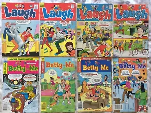 Lot of 8 Archie Series Comics (4-Laugh, 4-Betty and Me) 1964-1987 Mostly G-VG - Picture 1 of 10