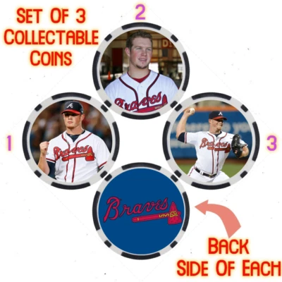 CRAIG KIMBREL - JUGADOR DE BÉISBOL LEGENDARIO DE LOS BRAVOS - JUEGO DE MONEDAS COLECCIONABLES Foto 1 de 2