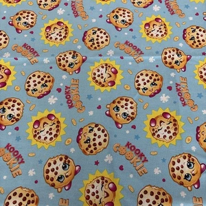 Shopkins Kooky Cookie Tela Muelles Creativos 21" largo 42" ancho Azul - Imagen 1 de 4