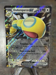 Tarjeta de juego de cartas coleccionables Pokémon Dudunsparce ex 121/159 Holo SV09: Journey Together casi nueva - Imagen 1 de 1
