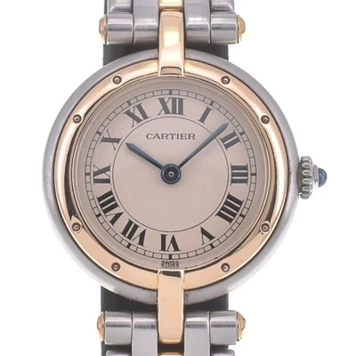 CARTIER PANTHERE Vendome SM 1 Row 84084241 SS/K18 Quartz Ladies Watch C#141824 - Image 1 of 4