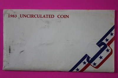 Sealed 1983 Philadelphia & Denver Mint Set Privately Packaged 10 BU Coins 9037 - Image 1 of 2