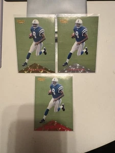 1996 Pinnacle 166 Marvin Harrison Rookie Gold Silver Error Red Lot Of All 3 - Bild 1 von 6
